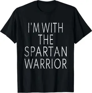 I'm With The Spartan Warrior T-Shirt Easy Halloween Costume T-Shirt