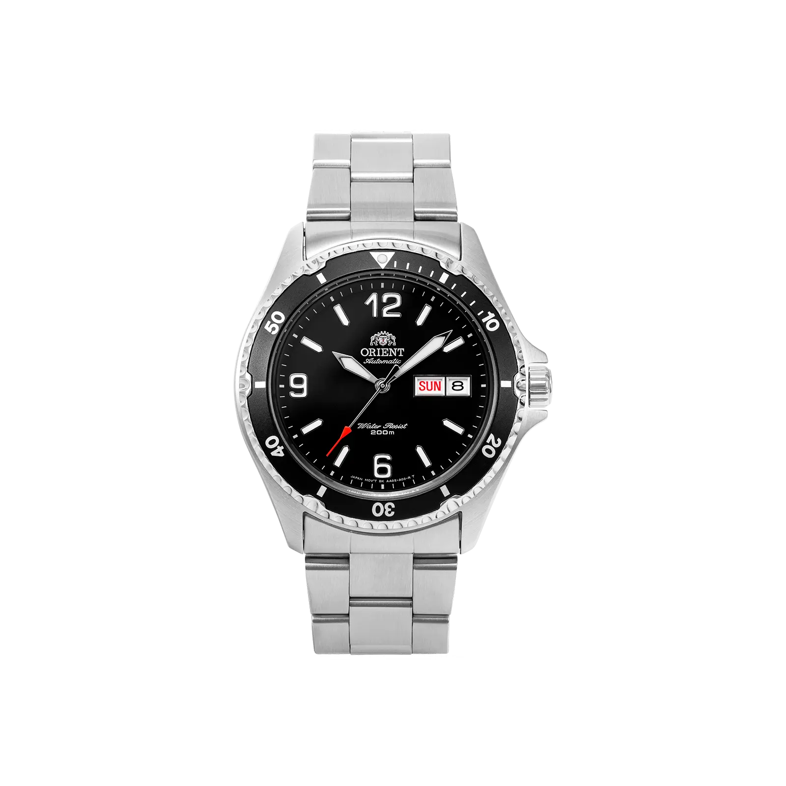Orient Men's Automatic Diver Style Wristwatch - 200m Water Resistant, Analog Dial, Double Push Button Safety Clasp, Model TAA02001B9