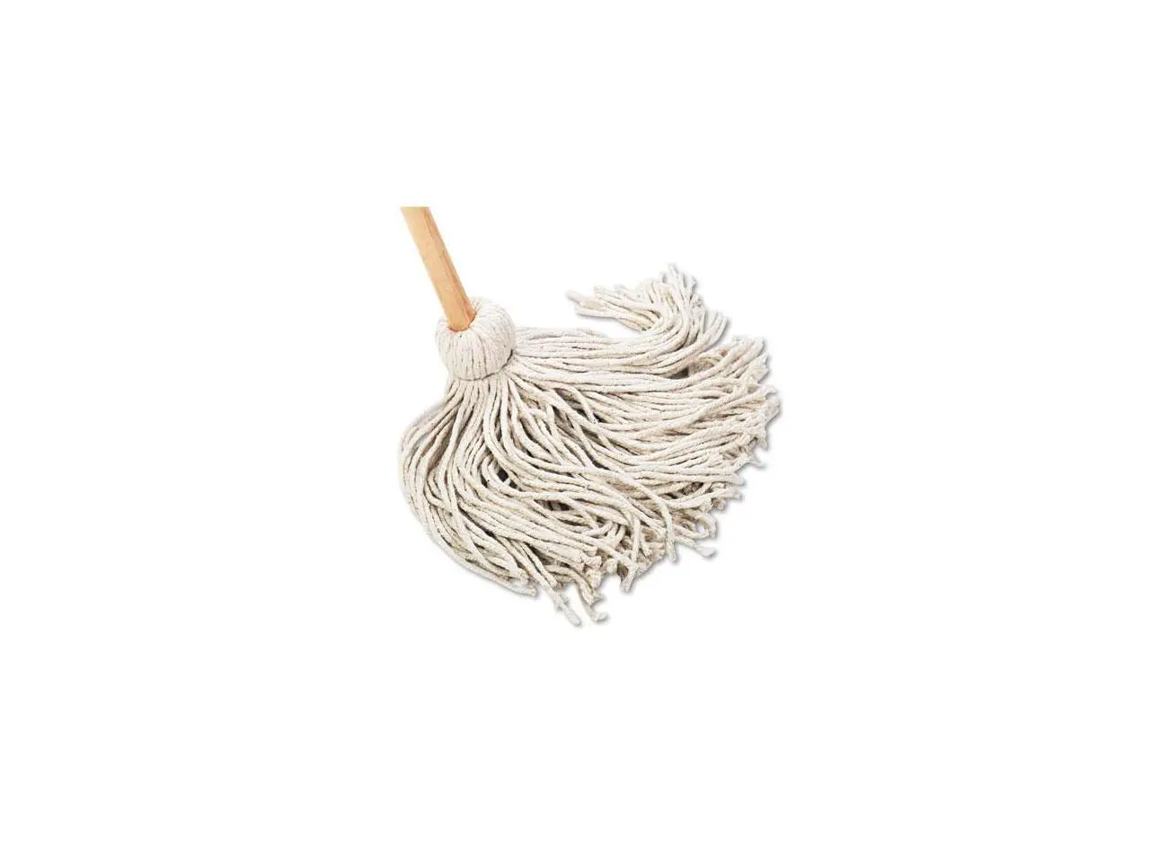 Deck Mop, 54" Wooden Handle, 20oz Cotton Fiber Head, 6/Carton BWK120C