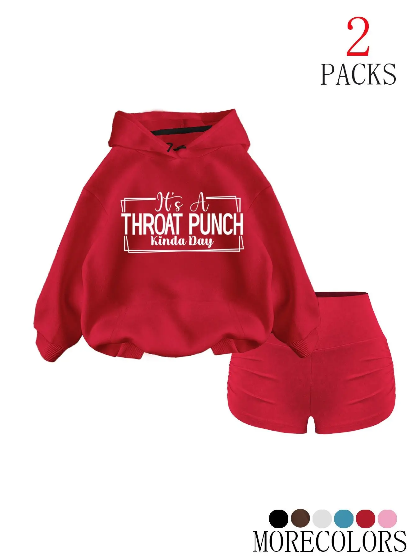 Women's Two-Piece Letter Print Drop Shoulder Hoodie, Loose Fit Casual Knit Sweater Sweatshirts for Spring & Fall, Preppy Style Outerwear