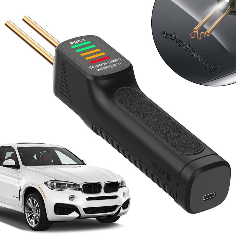 Handheld Wireless Plastic Welder, 1 Set USB Rechargeable Car Bumper Repair Welding Machine, Car Body Repair Tool, Professional Car Repair Tool, Heavy Duty, Electric, Handle, Power