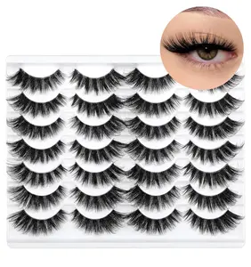 Eye Lashes 14 Pairs Cat Eye Lashes Wispy, Fox 18mm