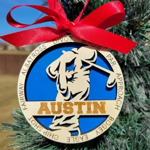 Personalized Golf Christmas Ornament Gift for Golfer, Golfing Christmas Gift, Personalized Golfer Gift, Golf Team Gifts