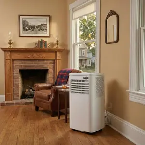 Portable Air Conditioner 8000 BTU,4-in-1 AC Unit with Cooling, Dehumidifier, Fan and Sleep Modes, Cools Rooms Up to 350 Sq Ft, Adjustable Fan Speeds, Remote Control and LED Display