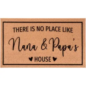 Gifts for Nana Papa Grandparents Welcome Doormat for Grandpa Grandma Non-Slip Front Door Mats for Entrance Porch  Decor  Mimi  from Grandson Granddaughter Grandkids (Nana & Papa)