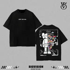 Off Mind Chaos Oversized Washed Tee | Vintage Streetwear Graphic Shirt | Heavyweight Cotton Oversized Fit | Urban Pop Art Aesthetic Tee | Graffiti-Inspired Street Style | Washed Black Retro Top | Unisex Grunge Fashion Shirt | Viral TikTok Streetwear Tee