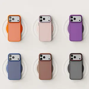 1PC iPhone Case Compatible with iPhone 17 Pro mobile phone case,suitable for 17 Air.Ultra-thin, semi-transparent,skin-feel matte,premium full protection,drop-proof acrylic soft shell.Mobile phone protection,minimalist design.