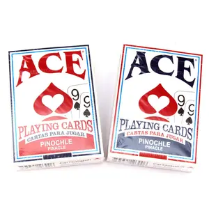 Ace Authentic Cartamundi Pinochle Playing Cards - Collector's 1-Deck, Durable Paper Stock Game Deck for Toys & Hobbies Enthusiasts