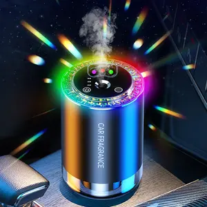 Rechargable Automative Car Diffuser,Smart Car Air Freshener 3 Adjustable Scent Concentrations Romantic Starry Sky Lights, With Natural perfume Suitable For Car, Home, Travel