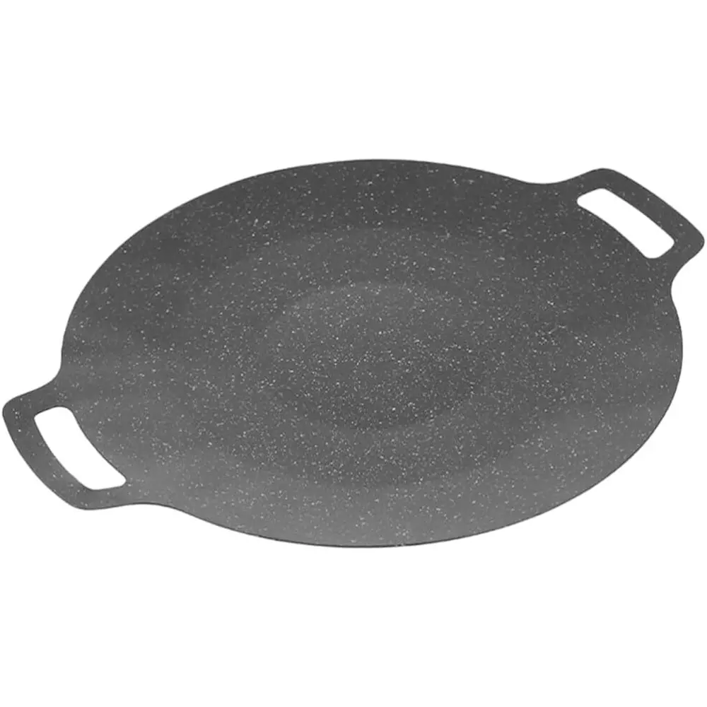 Non-Stick Stone Pot 28cm 30cm 34cm Round Grill Rack, Grill Pan, Multifunctional BBQ Griddle, Outdoor Cooking Compatible Induction Cookware, Nonstick Cookware, Non Stick Cookingware, Induction Kitchen Cookware
