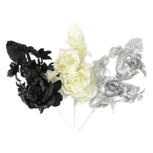 Organza Corsage Flowers, 6-inch, 12-count