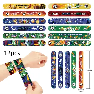 12pcs Football World Cup Party Supplies, Popcorn Box, Chip Box, Note Book, Balloons, Perfect for Soccer Fans