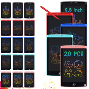 20 Pack LCD Writing Tablet 8.5 Inch Electronic Drawing Pads for Kids Portable Ewriter Doodle Board (Pink, Black, Red, Blue,Light Blue)