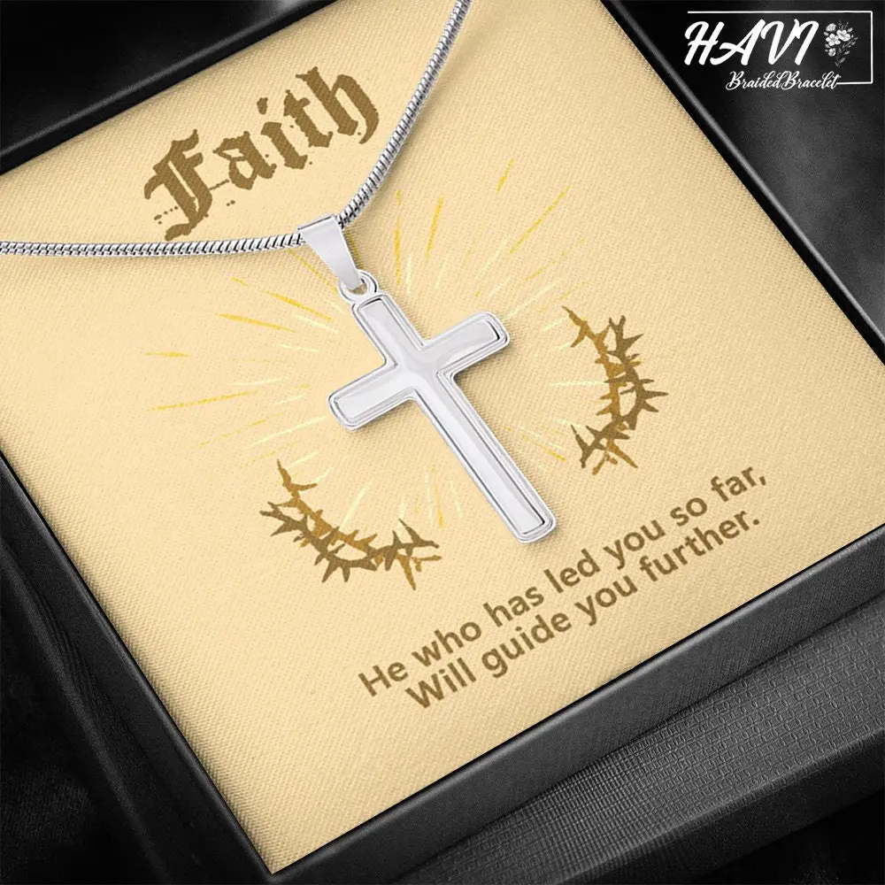Personalized Godfather Christian Cross Necklace - Absolution Faith Jewelry Gift for Religious Occasions (Artisan-Made)