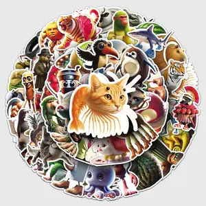 TungTung Meme Stickers Pack (5–100 Pcs) – Waterproof Funny Viral Meme Vinyl Decals for Laptop, Phone, Water Bottle, Helmet, Car, Suitcase – Gift for Friends & Teens