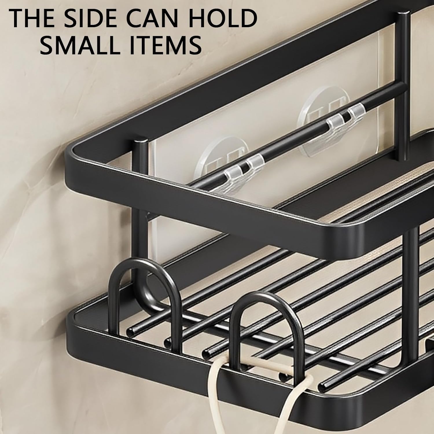 Bathroom & Kitchen 2026 Viral Hit! Bathroom & Kitchen Corner Organizer - 5 Piece Set, Punch-Free Suction Cup Storage Caddy, Space Saver for Shower & Countertop