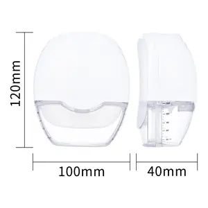 2pcs Electric Breast Pump Manual Milk Pump Lightweight IP21 Waterproof Food-grade Material with LED Display 8 Adjustable Suction Levels