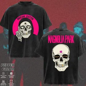 [COLLECTION] Magnolia Park MP Band Oversized Classic T-Shirt, Dark Alternative Pop Punk Graphic Apparel, Vampire Goth Emo Rock Seamless Fabric Top, Red Moon Cyber Horror Aesthetic Merch, Gift for Fans, Unisex Men's & Women's C4F