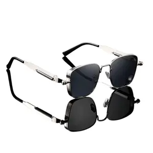 Vintage Square Sunglasses - Classic Shades, Trendy Casual High-Quality Unisex Fit Eyewear, UV400 Shield UV-Protective Slim Temple Design for Spring and Everyday Wear
