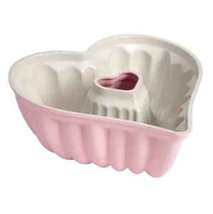 Paris Hilton Premium Nonstick Heart Shaped Fluted Pan, Dishwasher Safe, 9.5-inch, Pink Paris Hilton Premium Nonstick Heart Shaped Fluted Pan, Dishwasher Safe, 9.5-inch, Pink