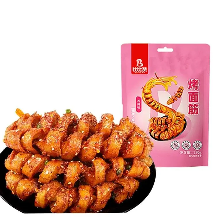 BiBiZan Spicy Gluten Snacks 9.9oz | Trendy Grilled Skewers | Perfect for Movie Nights