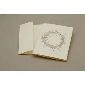 Holly Wreath Watercolor Card Pack of 5