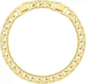 XINCY JEWELRY Women's Golden Chunky Chain Anklet 9+2 Inch Summer Beach Foot Jewelry Gift Christmas Present Durable Fade-Resistant Tarnish Free Fashion Cool Accessories