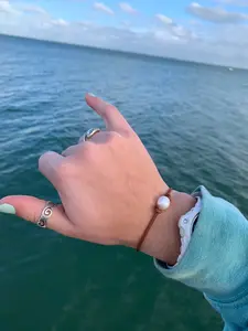 Classic Pearl Leather Bracelet