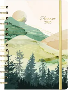 2026 Planner - 2026 Planner Weekly and Monthly from JAN. 2026 - DEC. 2026, 6.4" x 8.5", 2026 Calendar with Monthly Tabs, Sturdy Cover, Premium Paper, Strong Twin-wire, Back Pocket, Elastic Closure