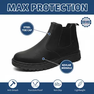 Shipyard Maritime Splash-proof Smash-proof Puncture-proof Breathable Safety Shoes Unisex Chef Work Shoe Waterproof Anti-slip Durable Outdoor Comfortable Men Women Slip Resistant Sailor Sneakers Dockworker Footwear Heavy Duty Port Work Boots Gear
