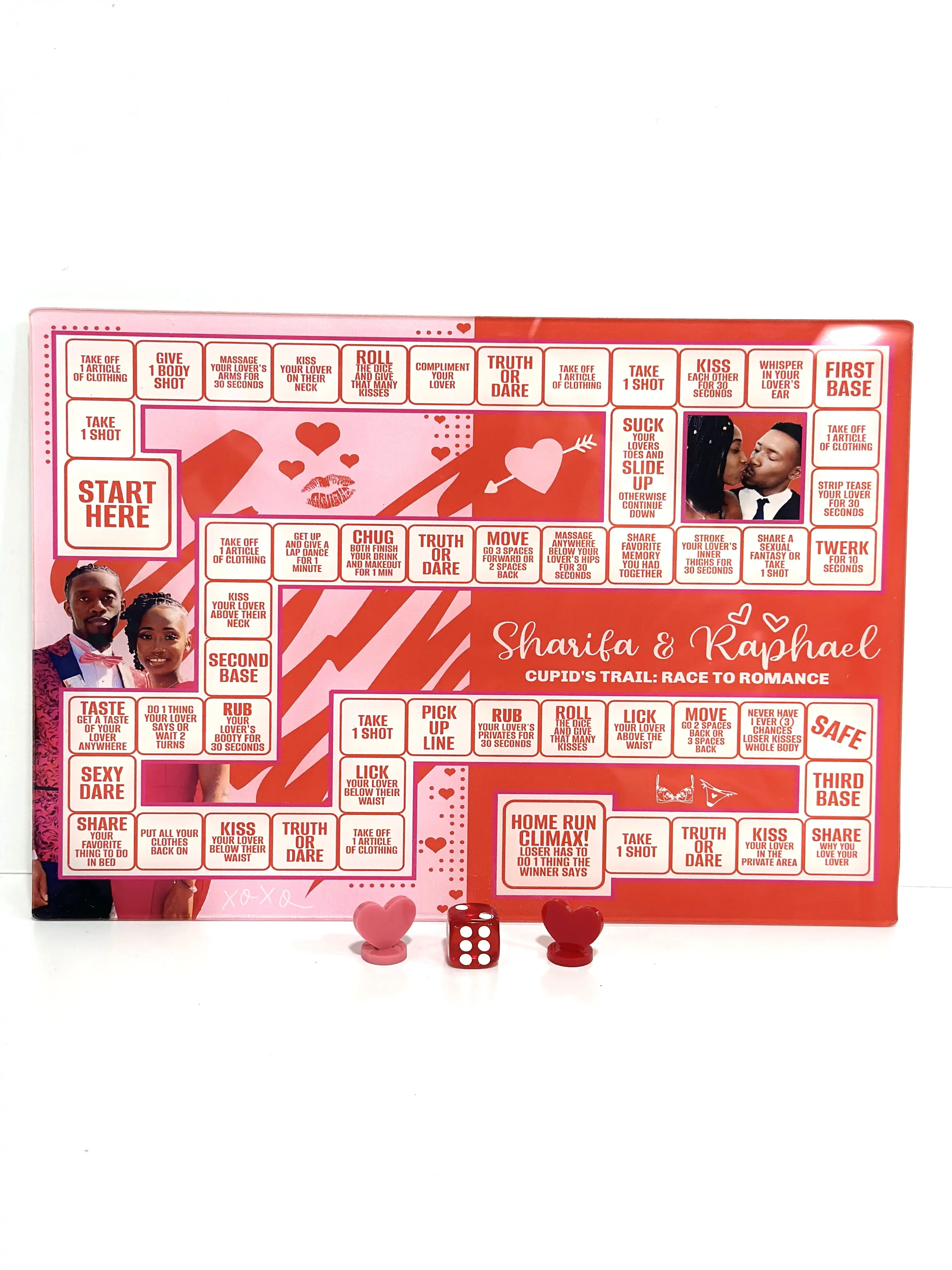 Couples Acrylic Board Game - Durable Game with Easy-to-Understand Rules, Ideal for Intimate Gatherings & Date Nights