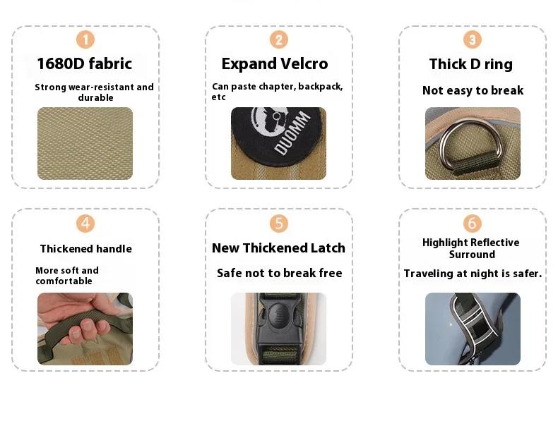 Reflective Adjustable Dog Harness for Medium Large Dog Labrador Army Oxford Cloth Training Vest Walk The Dog Comfortable Durable