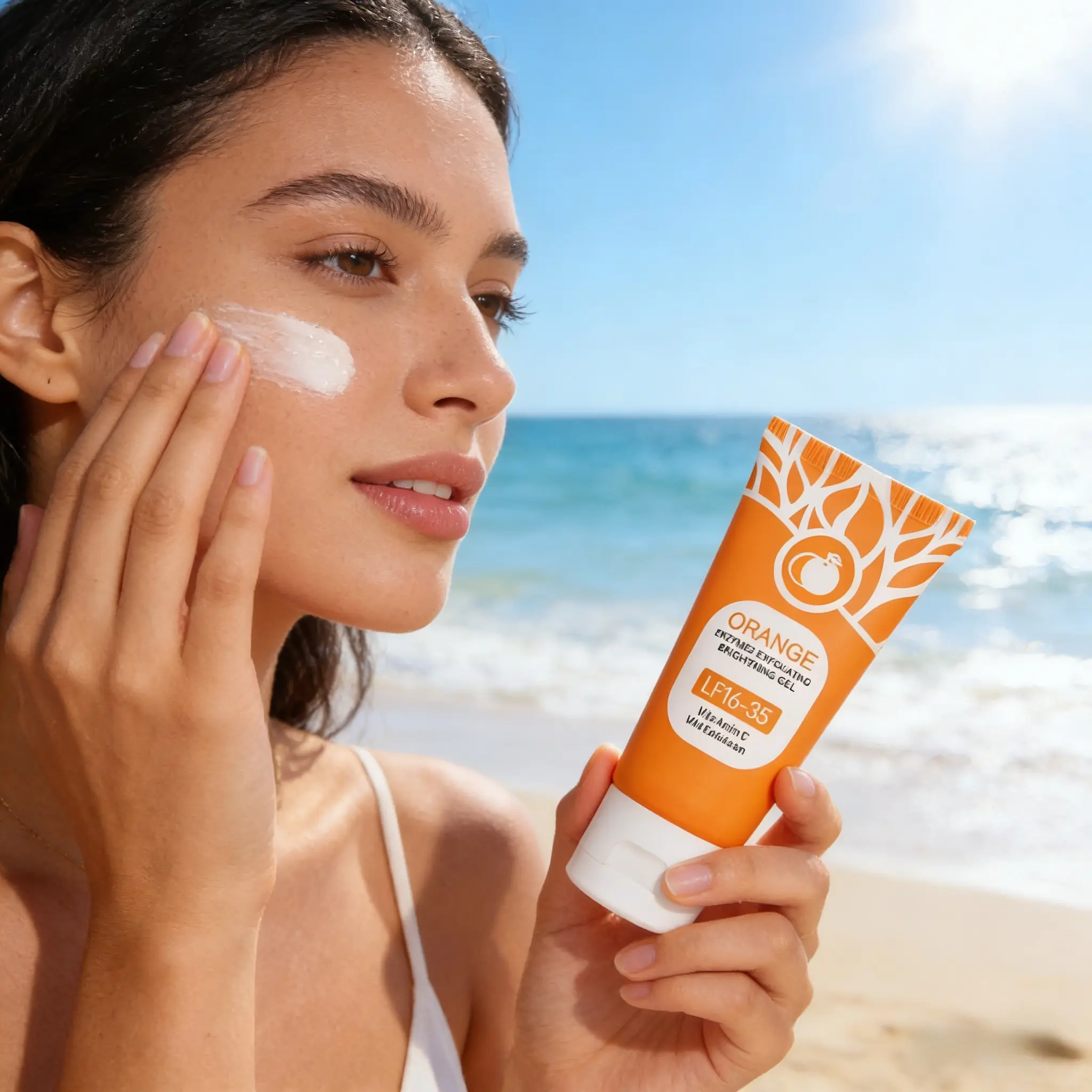 nuna Salicylic Acid Facial Wash, Exfoliating Gel Cleanser for Oily and Acne Prone Skin - Deep Pore Cleansing and Smoothing with Vitamin C and Citrus Aroma, Daily Youthful Smoothing, Facial Cleansing, Oil Control, Smoother, Liquid