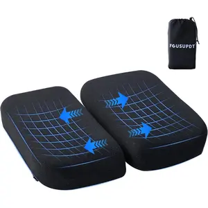 Adjustable Memory Foam Seat Cushion for Office Chair, Car Seat, and Travel. Foldable Cushion for Tailbone Pain and Sciatica Relief, Suitable for Sitting, Resting, Traveling