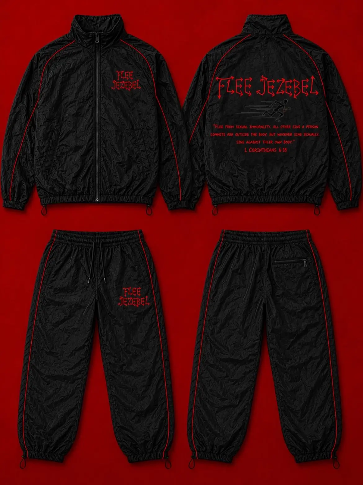 FLEE JEZEBEL WINDBREAKER TRACKSUIT