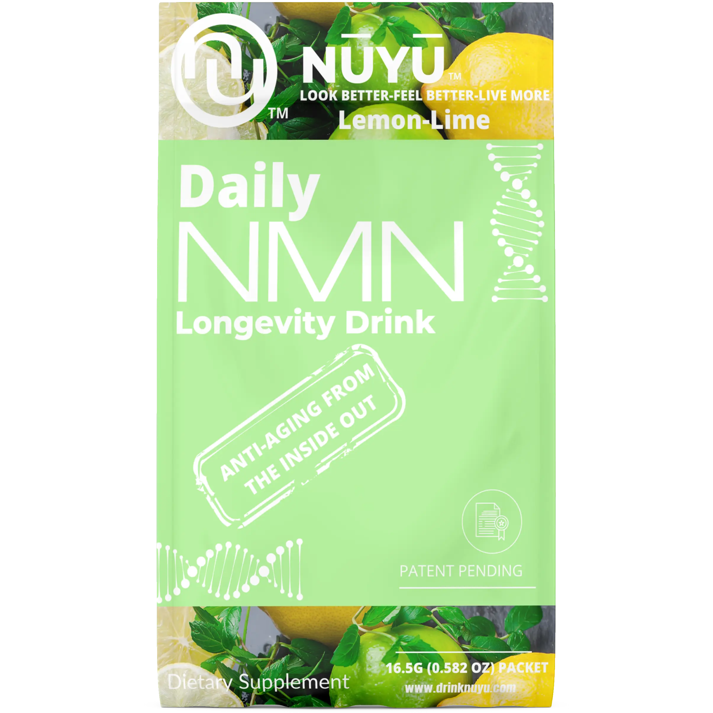 NUYU Daily NMN™  Longevity Drink-Lemon Lime