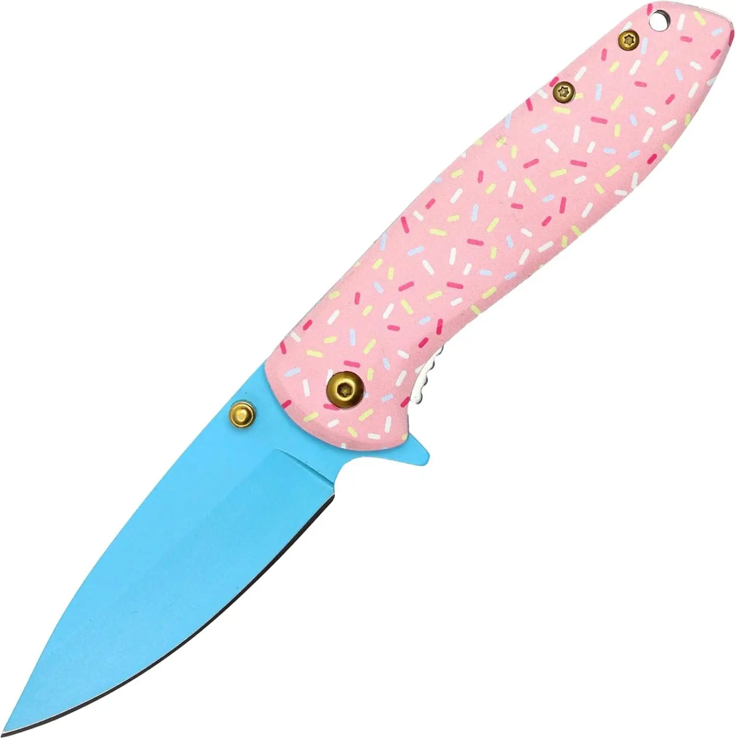 Pink multi-function folding knife tool accessories portable stainless steel knife fruit knife high hardness outdoor Christmas gift survival equipment