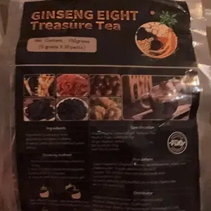 Kidney Tea Formula Ginseng Eight Treasure Tea, Ginseng Eight Treasures Tea, Organic Kidney Cleanse Tea, Traditional Healthy Kidney Cleansing Tea for Men & Women (30 Bags)