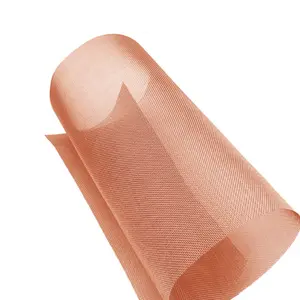 Pure Copper Mesh Screen, 40 Mesh, Size 12" x 40  Mesh & Wire Cloth