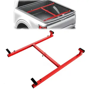 Garvee Adjustable Universal Truck Bed Lifter Box Lift for Lift Pickup Beds Powder Coated Heavy Duty Steel Lift for Pickups Trucks, 800 LBS Capacity,Coral Red