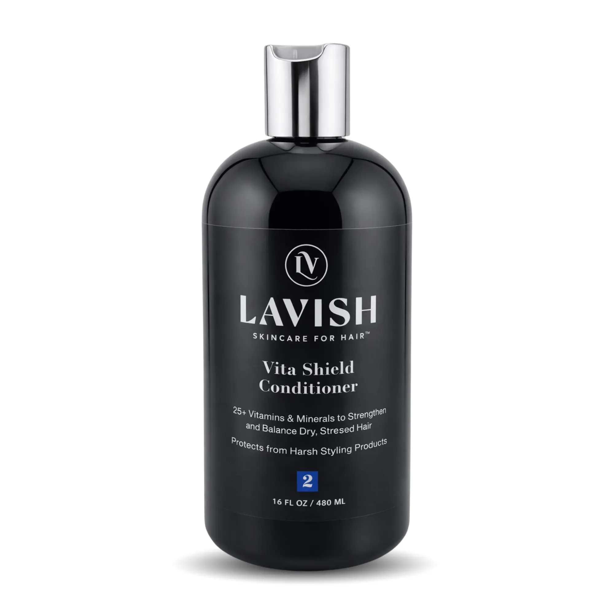 LAVISH Vita Shield Conditioner for All Hair Types - Damaged, Fine Hair with 25+ Vitamins & Amino Acids – Moisturizing, Strengthening for Soft, Manageable, Radiant Hair – 16 Fl Oz