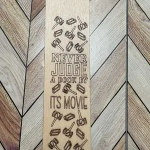 Wood Engraved Bookmark