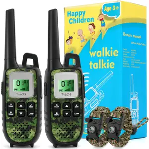 TikTokShopSpringGlowUp 2 Pcs Kids Video Walkie Talkies Toys, 3 Miles Long Range Handheld Walkie Talkies Durable Toy Best Christmas Birthday Gifts For 3-12 Year Old Boys And Girls Fit Adventure Game Camping (Green Camo)
