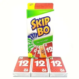 Board Game UNO SKIP BO Card Game Card Deck For Family Night Featuring Tv Show Themed Graphics And A Special Rule For 2-10 Players Family Fun Game