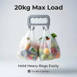 Supermarket Shopping Bag Handle Holder, Grocery Bag Stand, Durable & Convenient Design,Durable Bag Carrier for Shopping Bags