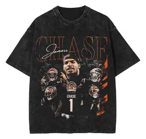 Vintage Jamarr Chase Shirt, Cincinnati Bengals, Retro Football Shirt, Unisex Shirt Men Women, Classic 90s Bootleg Clothing, Oversized shirt