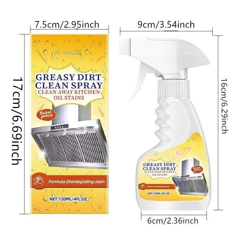 Kitchen Heavy Oil Stain Cleaner, Smoke Oil Stain Cleaning Gentle Not Hurt Hands, Multi-Purpose Oil Stain Remover, Cross-Border Supply, Kitchen Spray Cleaner