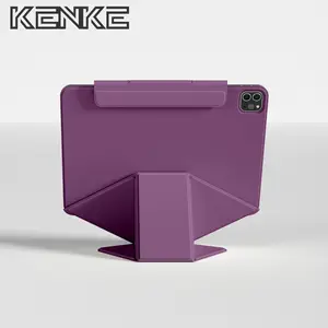 Case For KENKE iPad Case Magnetic Cover Tablet Case For iPad Air Pro 11 inch 13" pro 12.9 gen 10th 11th A16 Case Air 4/5/6/7（M2/M3/M4）Mini 6 mimi 7 A17 Pro Multi-angle Folding，iPad cover,#FutureTech,Magnetic Case,Tablet Casing