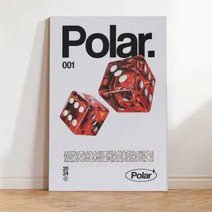 Dice Poster/Print for Room Wall Art, Trendy Aesthetic Art Poster Design, for Bedroom or Kitchen, Brand Posters