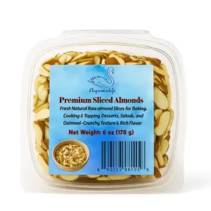 Eleganceinlife Premium Sliced Almonds – Fresh Natural Raw Almond Slices for Baking, Cooking & Topping Desserts, Salads, and Oatmeal – Crunchy Texture & Rich Flavor – 6 oz (Pack of 1)